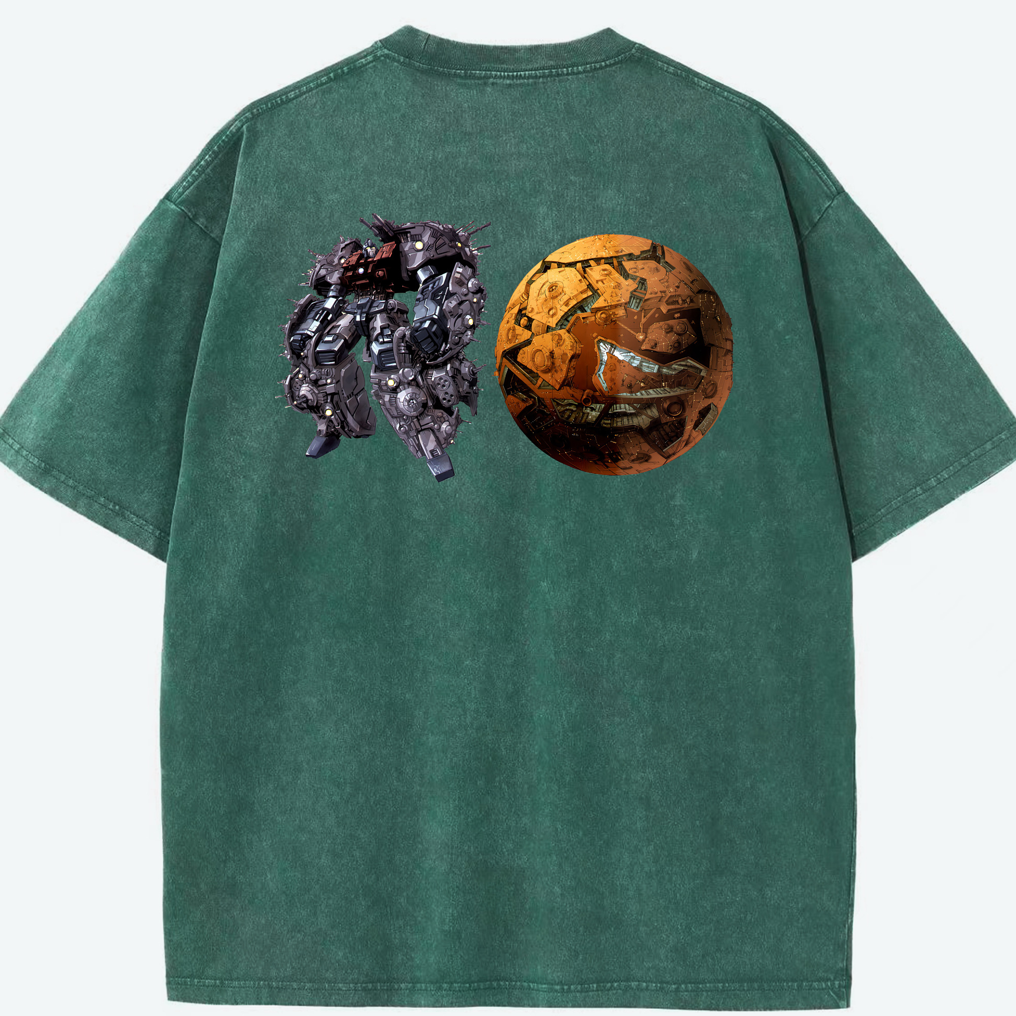 （画像用） Transformers トランスフォーマー 綿100% ヴィンテージ風 半袖Tシャツ（背面プリント）